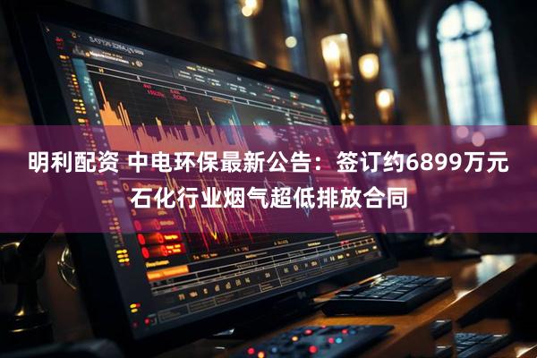明利配资 中电环保最新公告：签订约6899万元石化行业烟气超低排放合同