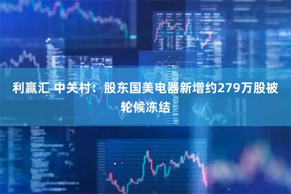 利赢汇 中关村：股东国美电器新增约279万股被轮候冻结