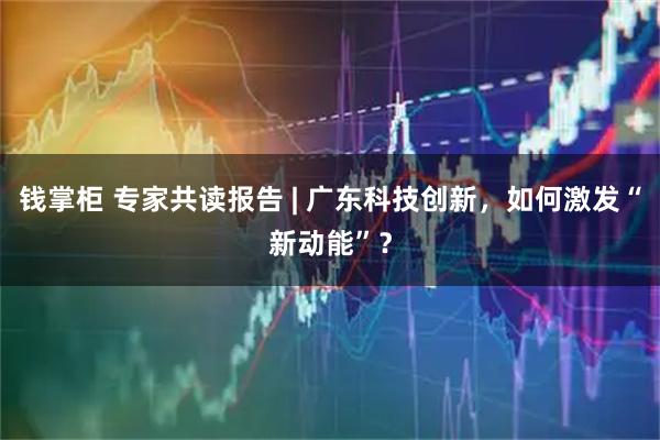 钱掌柜 专家共读报告 | 广东科技创新，如何激发“新动能”？